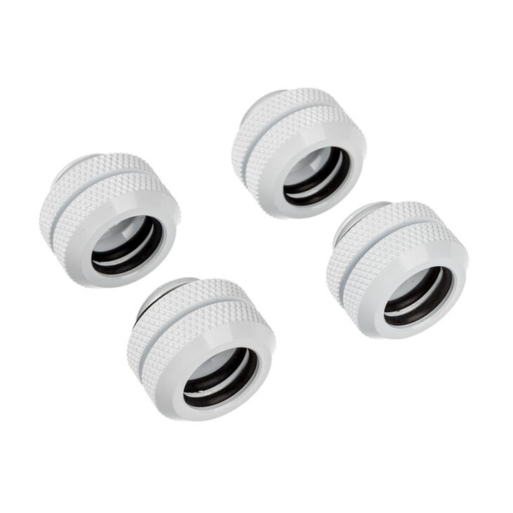Corsair Hydro X Series XF Hardline Anschluss gerade G1/4 Zoll auf 12mm AD Hardtube - 4er Pack, weiß image number 0