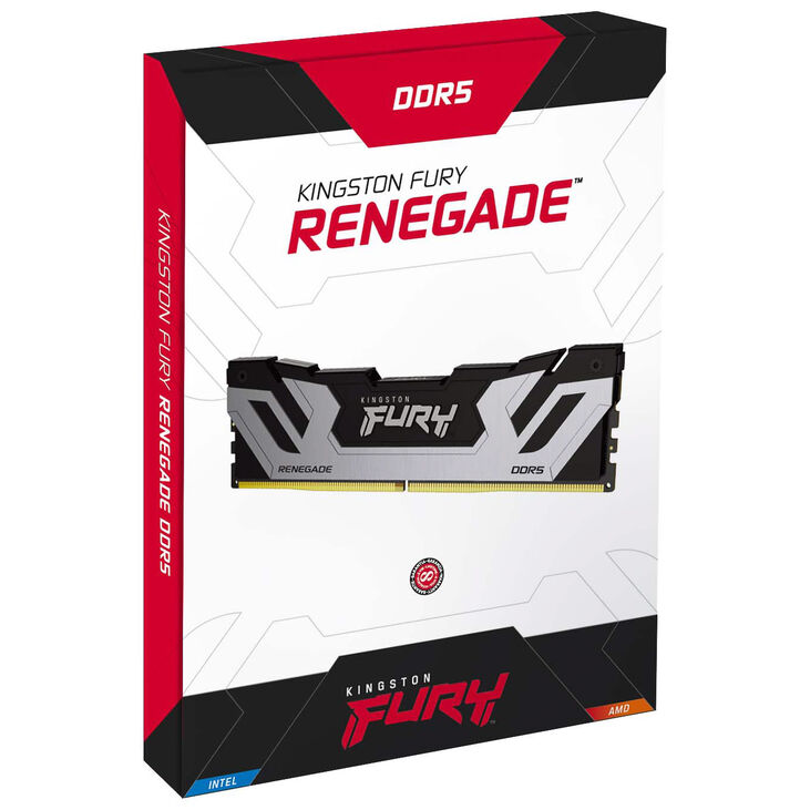 Kingston Fury Renegade DDR5-8400 RAM, CL40, XMP 3.0, CUDIMM - 48 GB Dual Kit, silver image number 2