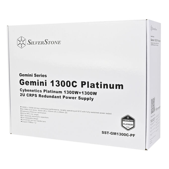 SilverStone Gemini 1300C Platinum redundant 2U power supply - 1,300 Watts image number 16