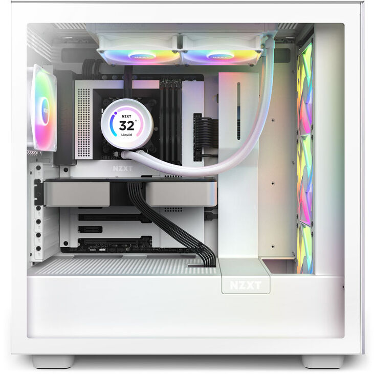 NZXT Kraken Elite RGB AIO Cooler - 240mm, white image number 4