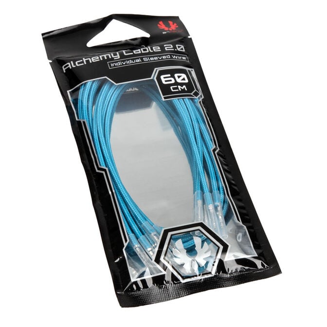 BitFenix Alchemy 2.0 PSU Cable, 5x 60cm - hellblau image number 4