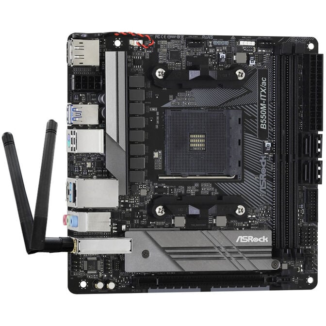 ASRock B550M-ITX/ac, AMD B550 Motherboard - Socket AM4 image number 1