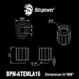 Bitspower Artemis Advanced Multi-Link - 16mm Au&szlig;endurchmesser, matt-schwarz image number null