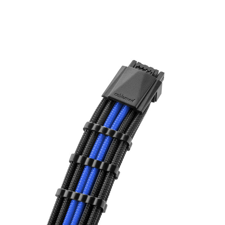 CableMod PRO ModMesh 12VHPWR to 3x PCI-e Cable - 45cm, black/blue image number 1