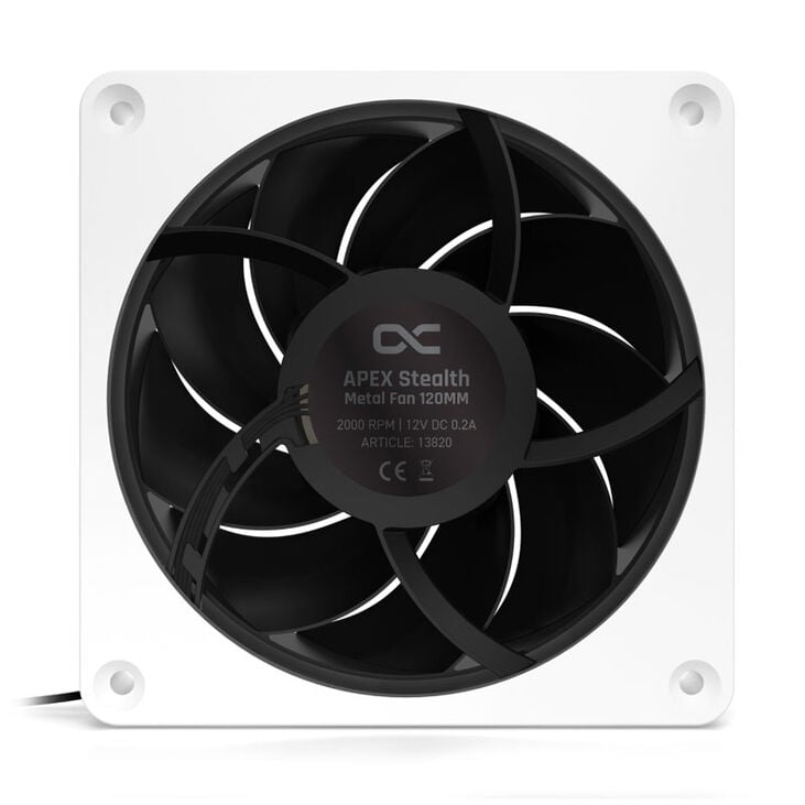 Alphacool Apex Stealth Metall Power Lüfter 120 mm, 3.000 U/min - weiß image number 2