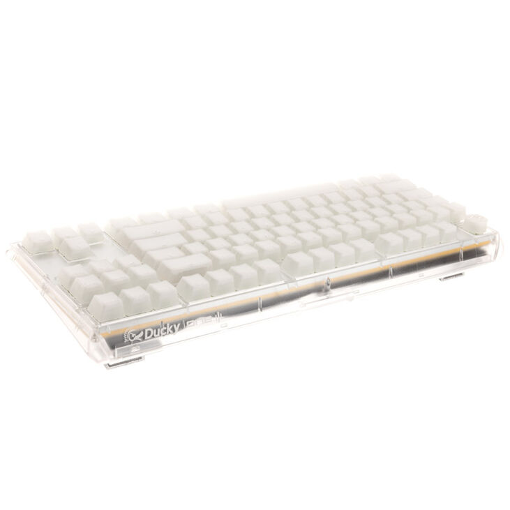 Ducky One 3 Aura White TKL Gaming Tastatur, RGB LED - MX-Silent-Red (US) image number 2