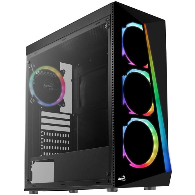 Aerocool Shard Tempered Glass Midi-Tower - schwarz image number 0