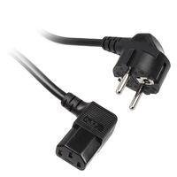 Kolink power cable SchuKo to IEC C13, 90 degrees - 1.8m