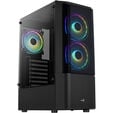 Aerocool Quantum v3 Midi-Tower, RGB, Tempered Glass - schwarz image number null