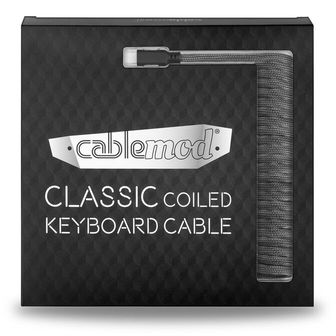 CableMod Classic Coiled Keyboard Cable USB-C zu USB Typ A, Carbon Grey - 150cm image number 3