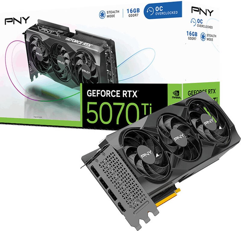 PNY GeForce RTX 5070 Ti OC Edition, 16384 MB GDDR7