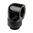 Alphacool Eiszapfen Adapter 90 Degree G1/4 inch Male to G1/4 inch Female - Rotatable, Black image number null