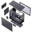 Jonsbo D31 Screen Micro-ATX Geh&auml;use, Tempered Glass - schwarz image number null