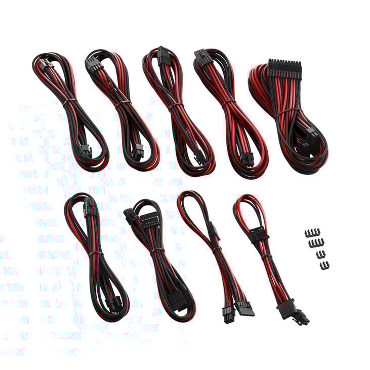 CableMod PRO ModMesh RT ASUS/Seasonic/Phanteks Cable Kits - schwarz/rot image number 1