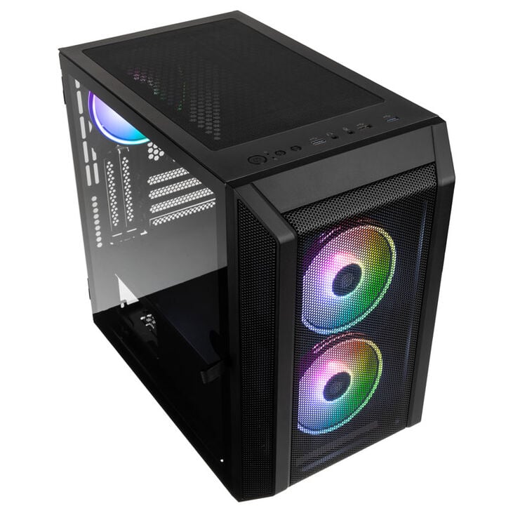 Kolink Citadel Mesh RGB Micro-ATX case - black image number 1