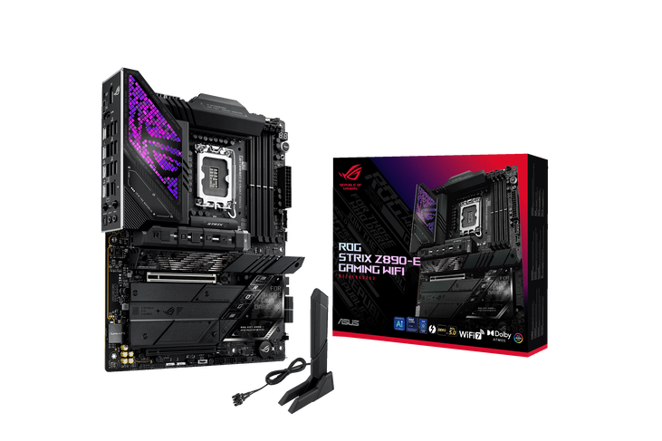 ASUS ROG Strix Z890-E Gaming WiFi motherboard, socket LGA 1851, Intel Z890, ATX, DDR5 image number 0