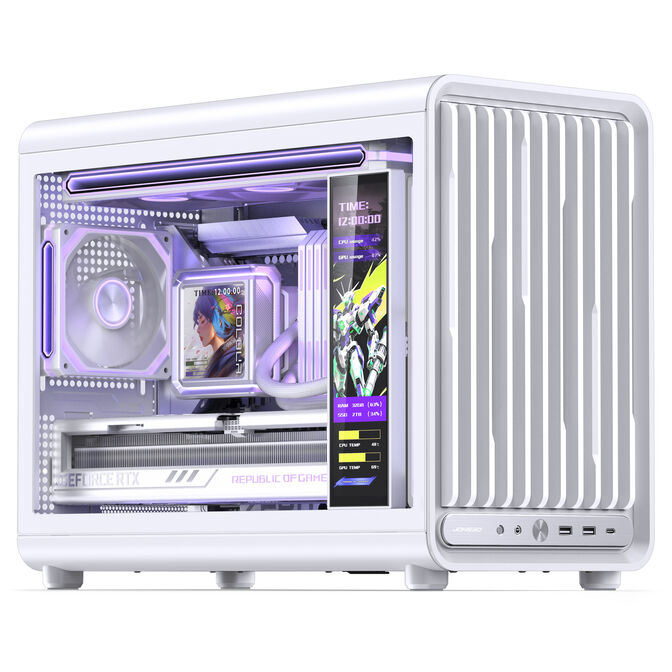 Jonsbo D33 STD PC-Geh&auml;use, Mini-Geh&auml;use, mATX, Tempered Glass - wei&szlig; image number 4