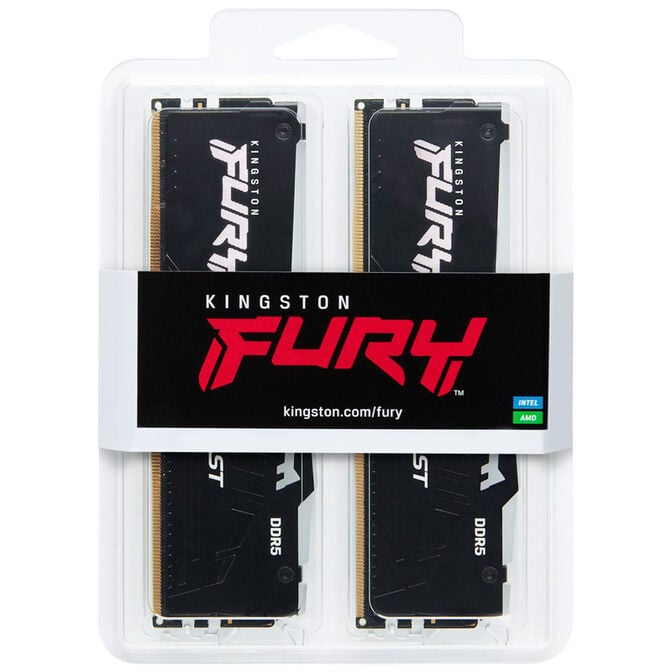 Kingston Fury Beast RGB DDR5-5600 RAM, CL40, XMP - 16 GB Dual-Kit, schwarz image number 2