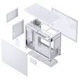 Jonsbo D31 MESH Micro-ATX Geh&auml;use, Tempered Glass - wei&szlig; image number null