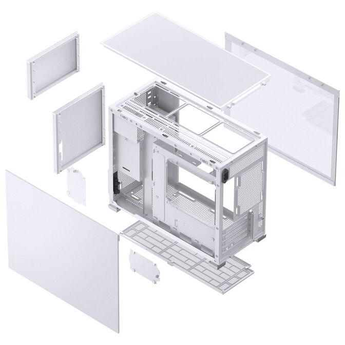 Jonsbo D31 MESH Micro-ATX Geh&auml;use, Tempered Glass - wei&szlig; image number 7