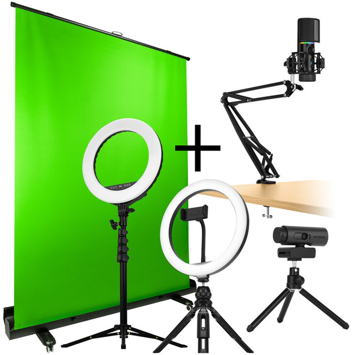 Streamplify Streaming Komplett-Bundle - CAM, MIC, Light 10, Light 14, SCREEN LIFT image number 0