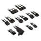 Kolink Core Pro Braided Cable Extension Kit 12V-2x6 Type 2 - Jet Black/Brilliant White