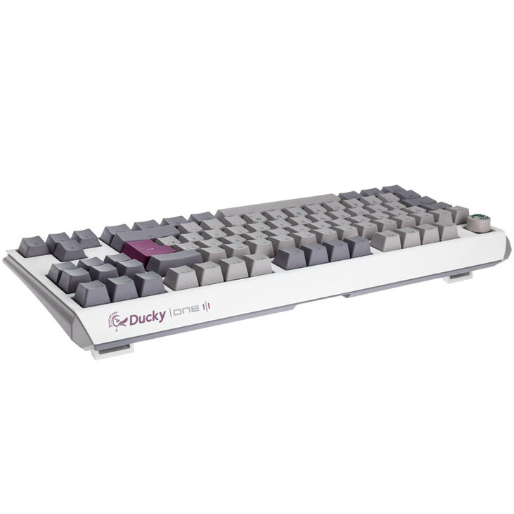 Ducky One 3 Mist Grey TKL Gaming Tastatur, RGB LED - MX-Blue image number 2