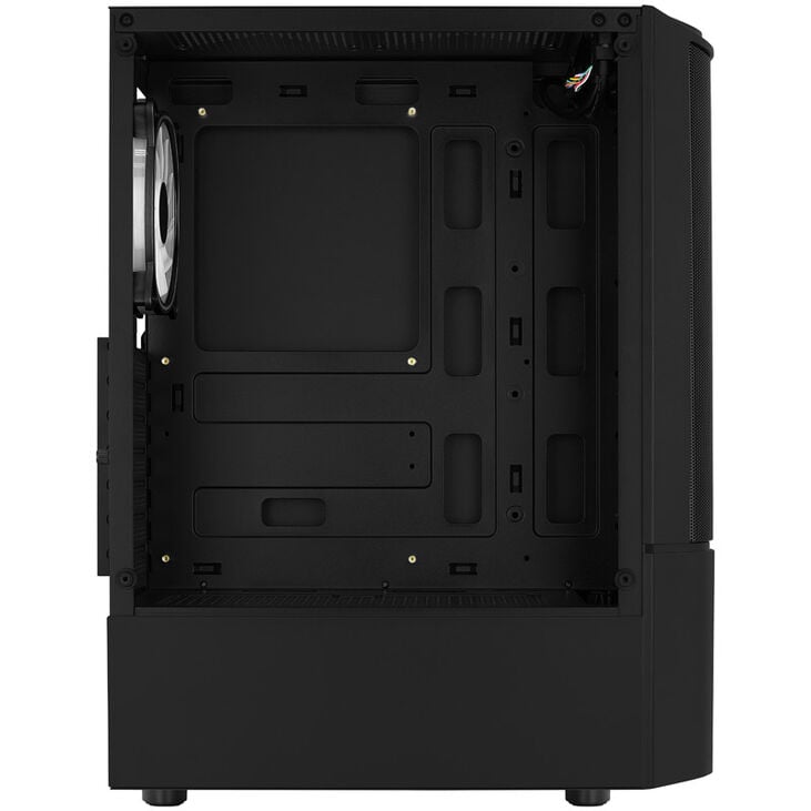 Aerocool Quantum Mesh v3 Mid Tower, RGB, Tempered Glass - Black image number 5