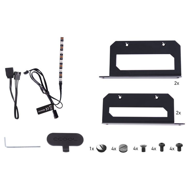 Alphacool Rise Flat Reservoir 120mm DDC Ausgleichsbehälter mit Pumpe image number 5