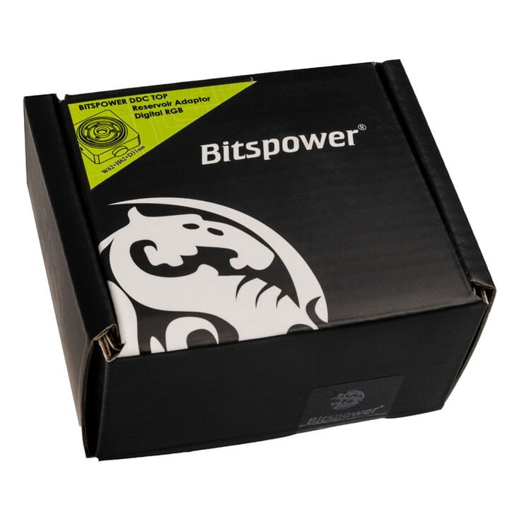 Bitspower DDC TOP Reservoir Adapter Deckel AGB Aufsatz DRGB - POM, schwarz image number 4