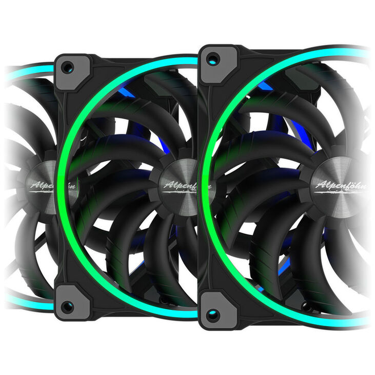Alpenföhn 140mm Wing Boost 3 ARGB PWM-Lüfter, Triple - schwarz image number 5