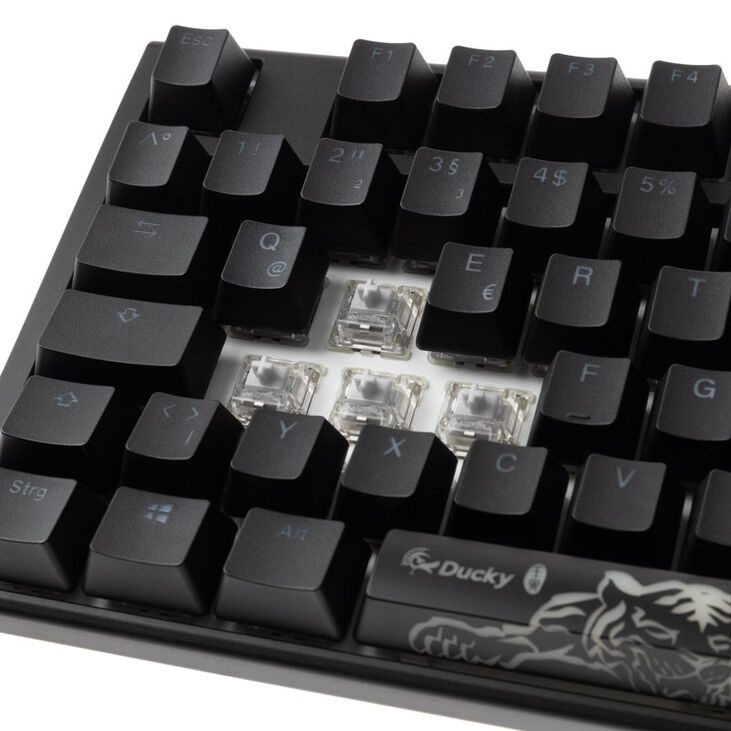 Ducky One 3 Classic Black/White TKL Gaming Tastatur, RGB LED - MX-Clear image number 4