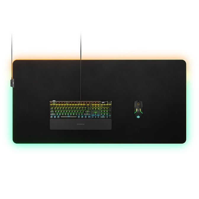 SteelSeries QcK Prism Cloth Mousepad, RGB - 3XL, black image number 2