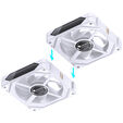Jonsbo ZL-120W L&uuml;fter, PWM, ARGB - 120mm, wei&szlig;, 3er-Pack image number null