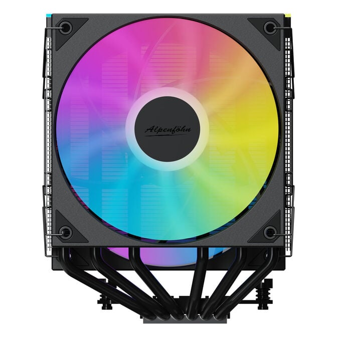 Alpenf&ouml;hn Matterhorn 2 Aurora Max CPU-K&uuml;hler, 250 W TDP, Dual-Tower, 2x 120-mm-PWM, ARGB - schwarz image number 2