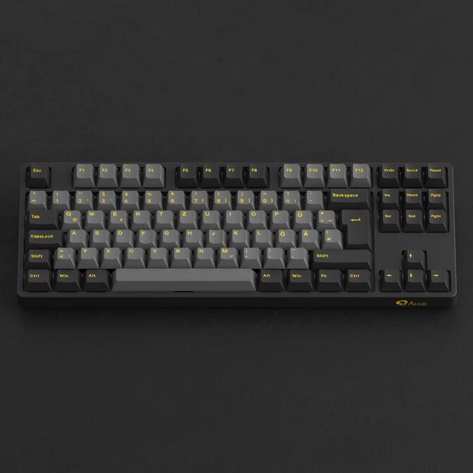 AKKO Black & Gold 5087S Gaming Tastatur, RGB &ndash; Akko V3 Cream Yellow Pro Switches, ISO DE, schwarz & gold image number 8