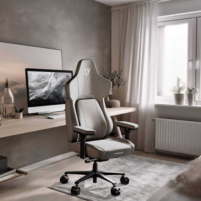 ThunderX3 CORE Loft Ergonomic Gaming Chair - Light Grey image number 9