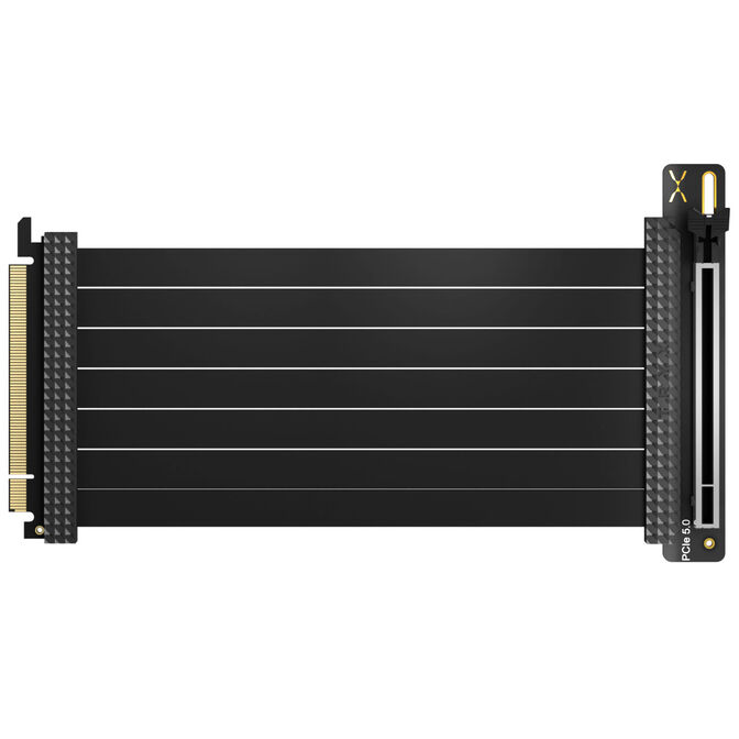 TRYX STRING PCIe 5.0 x16 Riser Cable, 200mm - black image number 1