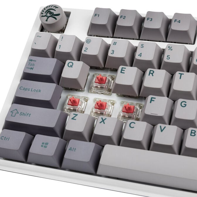 Ducky One 3 Mist Grey TKL Gaming Tastatur, RGB LED - MX-Silent-Red (US) image number 4