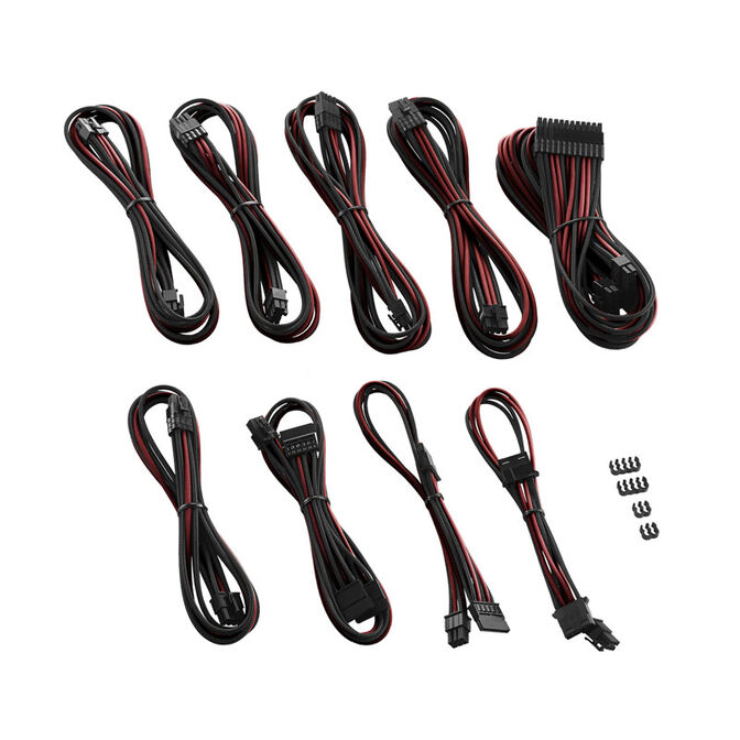 CableMod PRO ModMesh RT ASUS/Seasonic/Phanteks Cable Kits - black/blood red image number 1