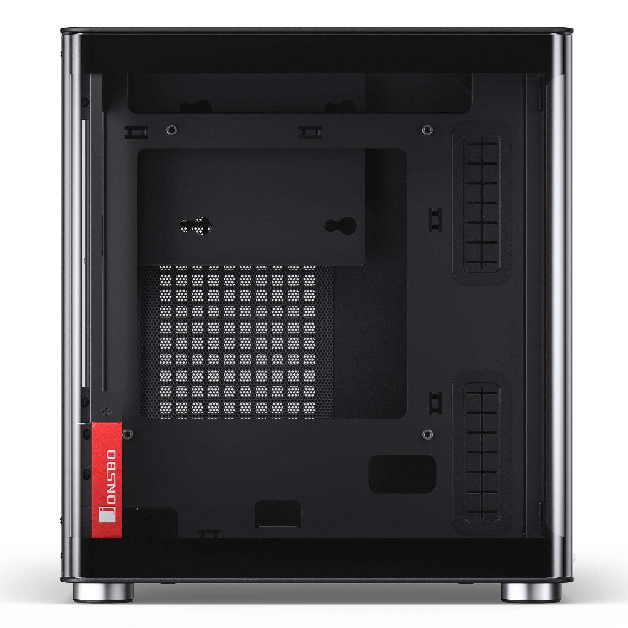 Jonsbo TK-0 PC Case, Mini-Tower, Mini-ITX, Tempered Glass, Wood – Black Jonsbo TK-0 PC Case, Mini-Tower, Mini-ITX, Tempered Glass, Wood – Black