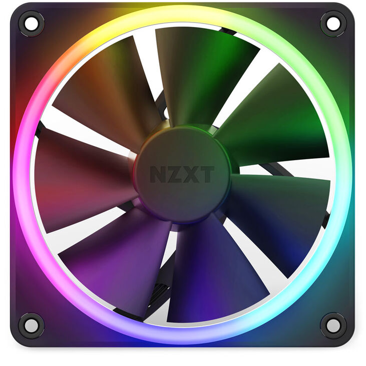 NZXT F120 PWM-Lüfter, schwarz image number 1