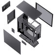 Jonsbo D41 MESH Screen ATX Case, Tempered Glass - black image number null