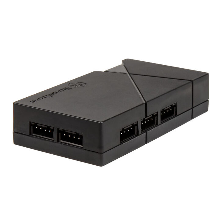 SilverStone SST-LSB01 RGB LED hub + 2x LED strips - black image number 1