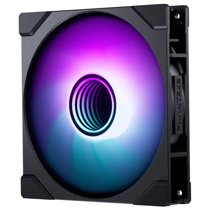 PHANTEKS M25 Gen2 PWM D-RGB Fan, 3-Pack - 140mm, Black image number 2