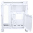 PHANTEKS NV Series NV9 E-ATX case, Tempered Glass, ARGB - matte white & M25 Gen2 PWM D-RGB fan 3-pack - Reverse Blade, 140mm, white + DRGB kit image number null