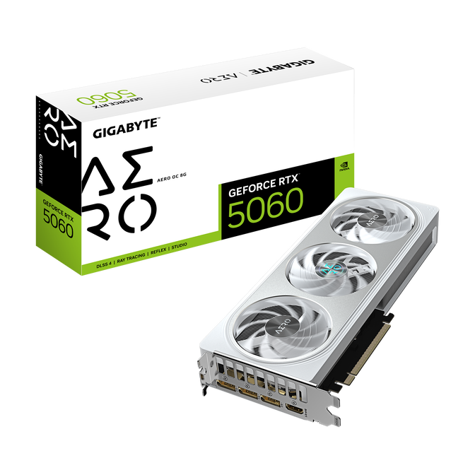 GIGABYTE GeForce RTX 5060 Aero OC, 8192 MB GDDR7 image number 0