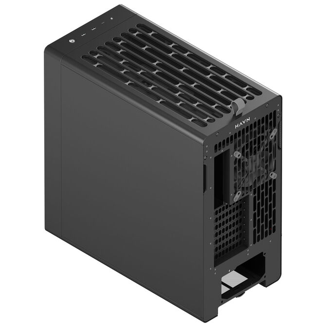 HAVN BF 360 Flow Solid PC Case, Midi Tower, E-ATX - Black image number 5