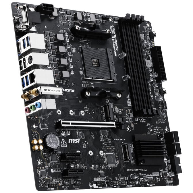 MSI Pro B550M-P WIFI6E, Sockel AM4, AMD B550, mATX, DDR4 image number 1