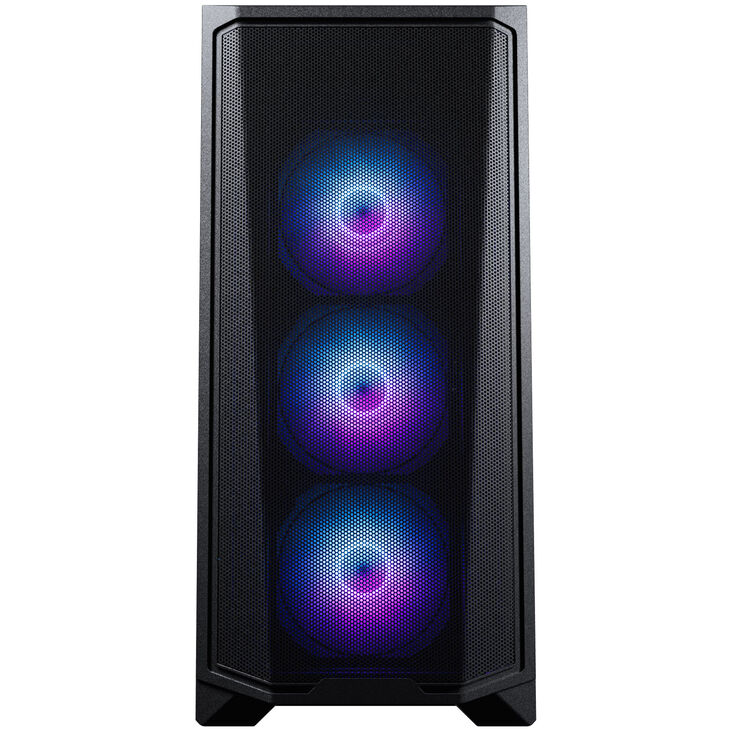 Phanteks Eclipse G370A PC-Gehäuse, Midi-Tower, SSI-EEB, RGB, Tempered Glass - inklusive 3x 120-mm-Lüfter, schwarz image number 2